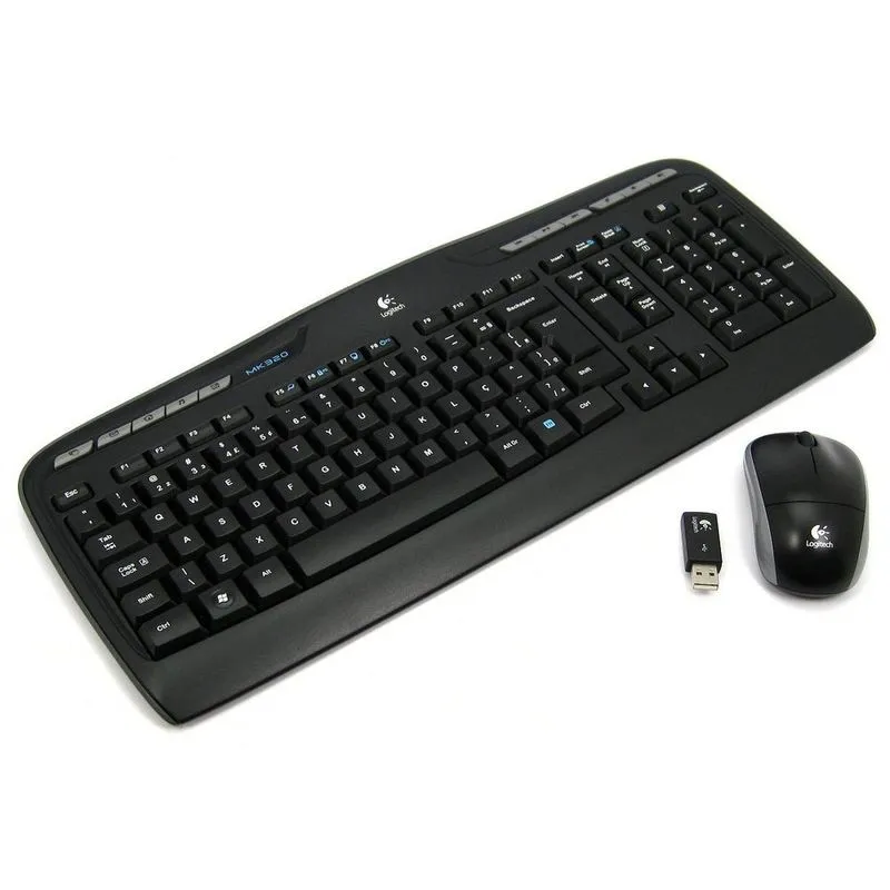 Teclado e Mouse - Sem fio - Logitech Wireless Combo MK320 - Preto - 920-002839