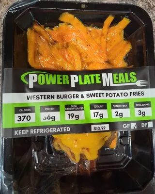 Western Burger & Sweet Potato Fries