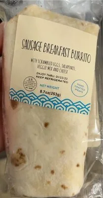 Sausage breakfast burrito