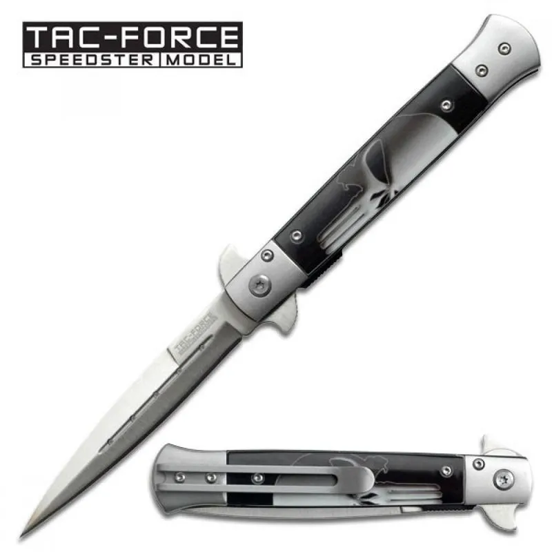 Canivete Stiletto Tac Force By Master Cutlery Abertura Assistida Tf598p