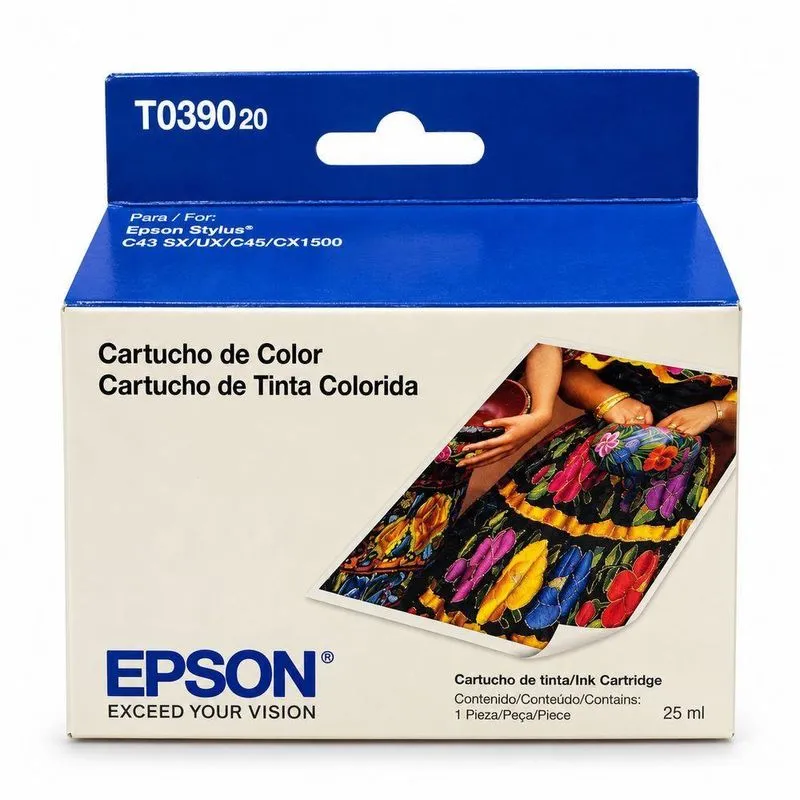 Cartucho de Tinta Epson T039020 Colorido 25ML para Stylus