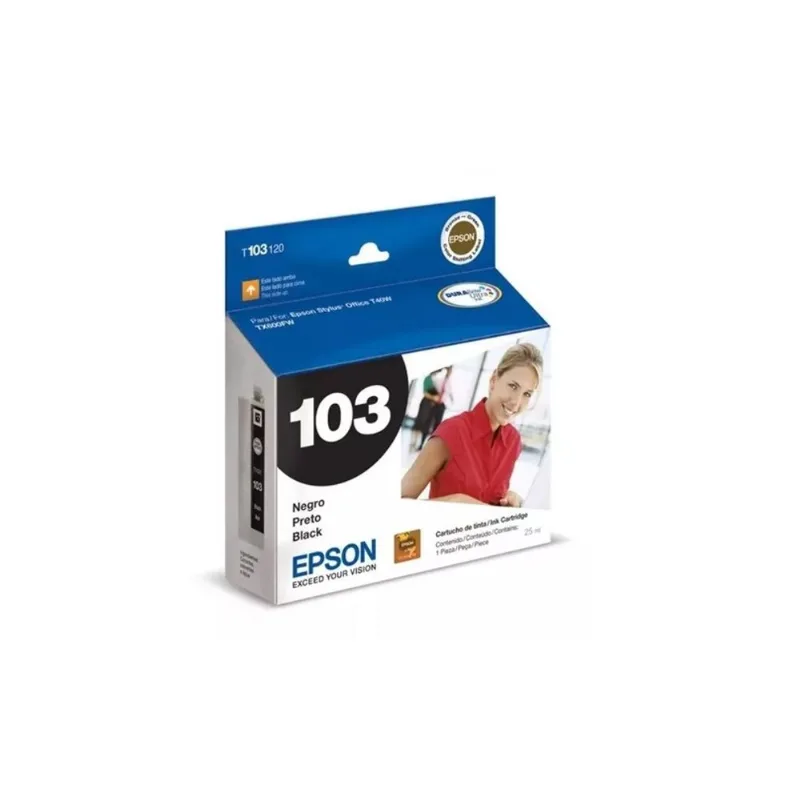 Cartucho De Tinta Epson T103 T103120 | Black Tx550fw Tx600fw T40w T1110