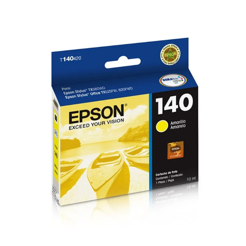 Cartucho De Tinta Epson T140420 T1401 T140 Yellow | T42wd Tx560wd Tx620fwd