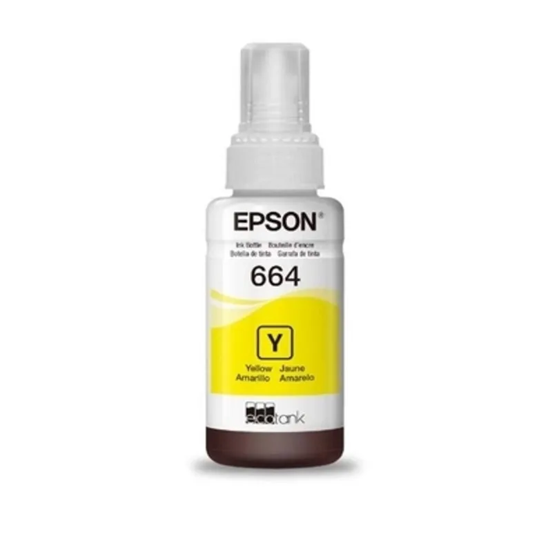 Garrafa de Tinta Epson 664 T664420AL Amarelo