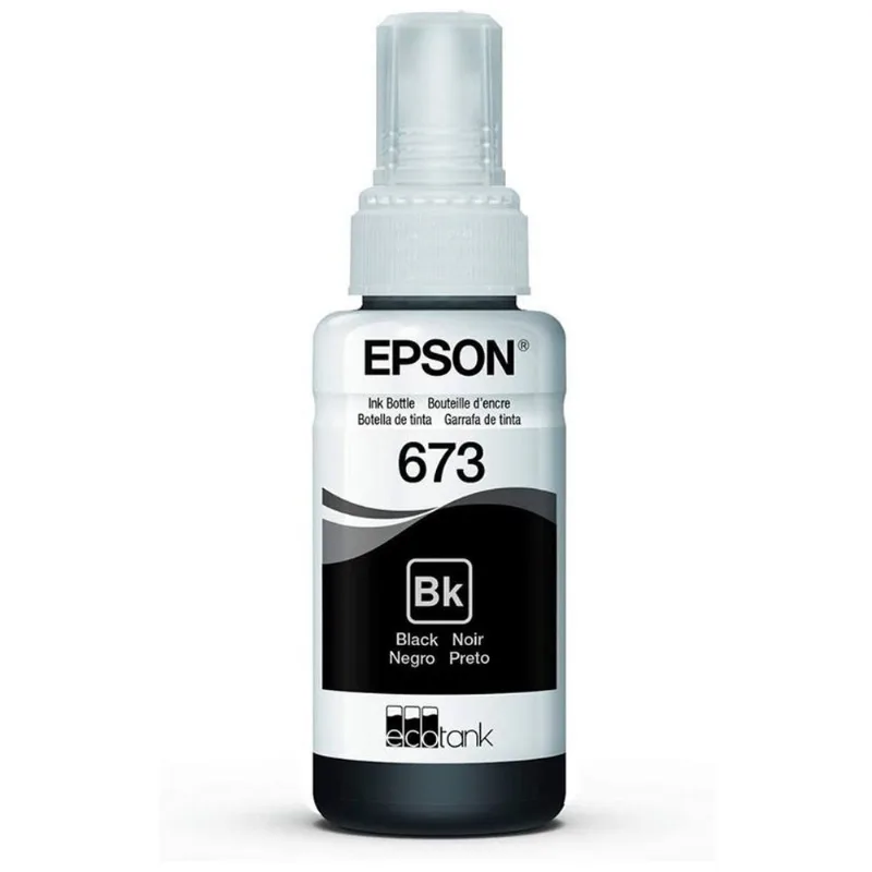 Garrafa de Tinta Epson T673 T673120-AL Preto