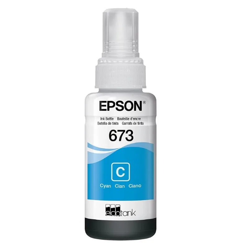 Garrafa de Tinta Epson T673 T673220-AL Ciano
