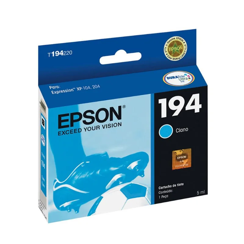 Cartucho De Tinta Epson T194220 T194 Cyan | Expression Xp214 Xp 214 Xp204 Xp 204