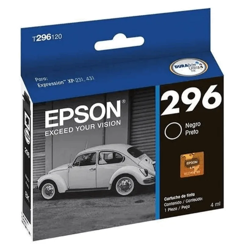 CARTUCHO EPSON T296120-BR PRETO ÚNICA