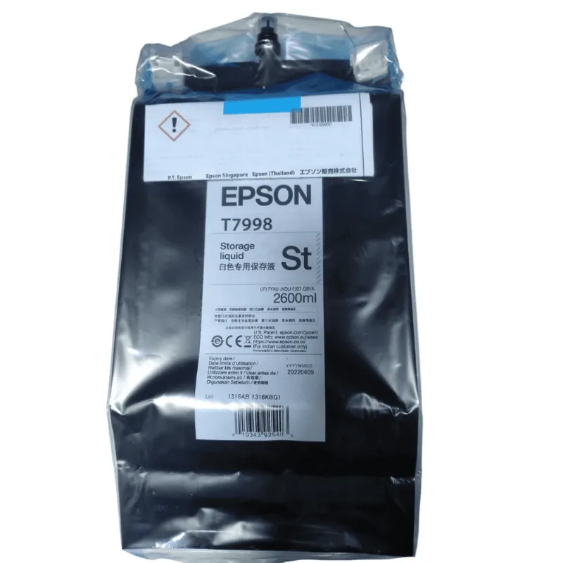 Líquido De Armazenamento Uv T7998 Epson (Uv Storage Liquid) | Surecolor V7000 Surecolor V1070 Surepress L-6034vw