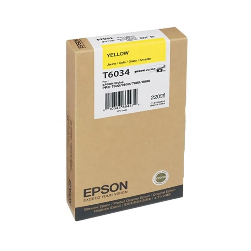 Cartucho de Tinta Epson UltraChrome XD2 Amarelo T40W420