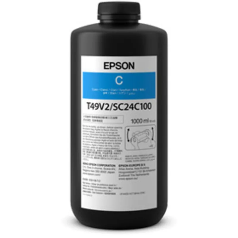 Tinta Epson T49v2 Ultrachrome Uv Cian 1000 Ml
