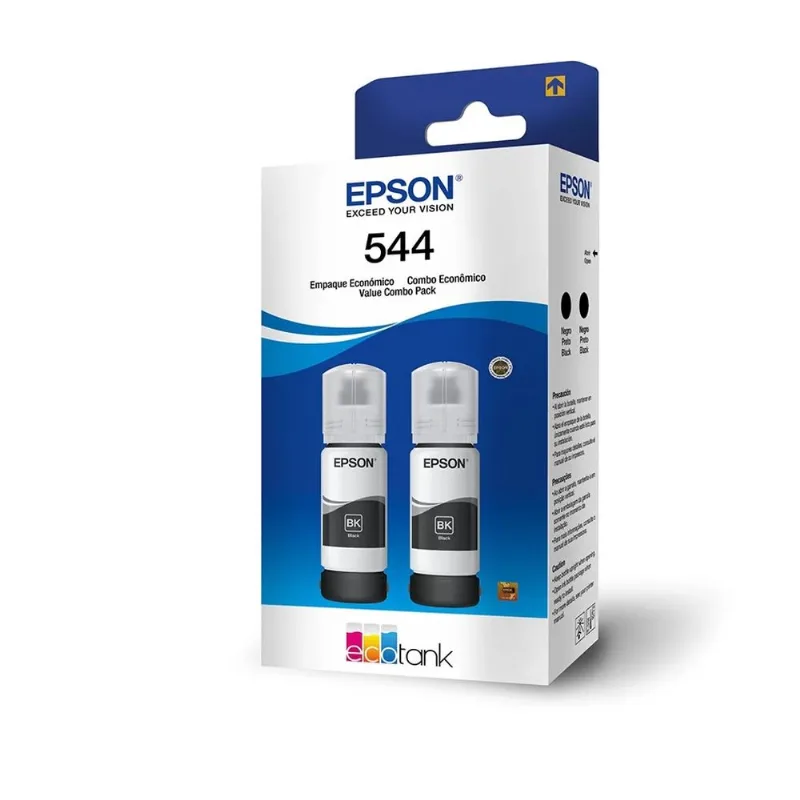 Kit Garrafa de Tinta Epson T544 T544120-2P 2 Preto