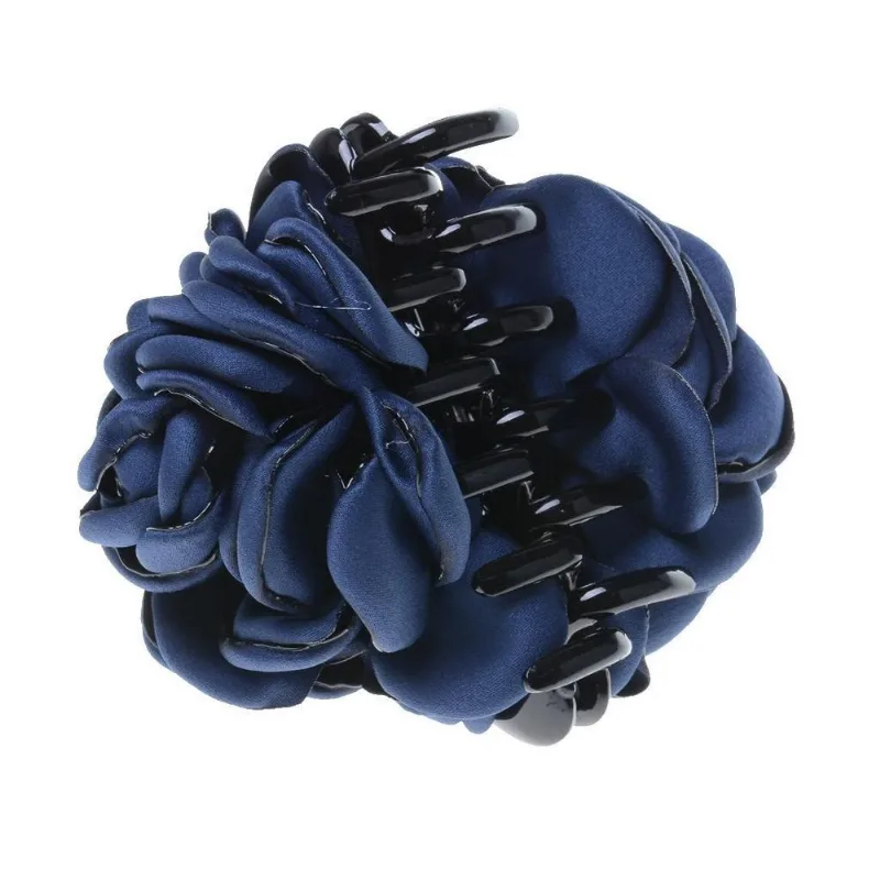 Tecido Fashion Flor De Rosa Grampo De Cabelo Grande Grampo De Garra