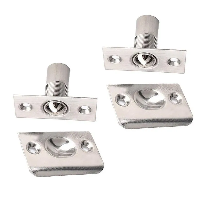 2x Aço Inoxidável Roller Ball Catch Mortice Lock Door