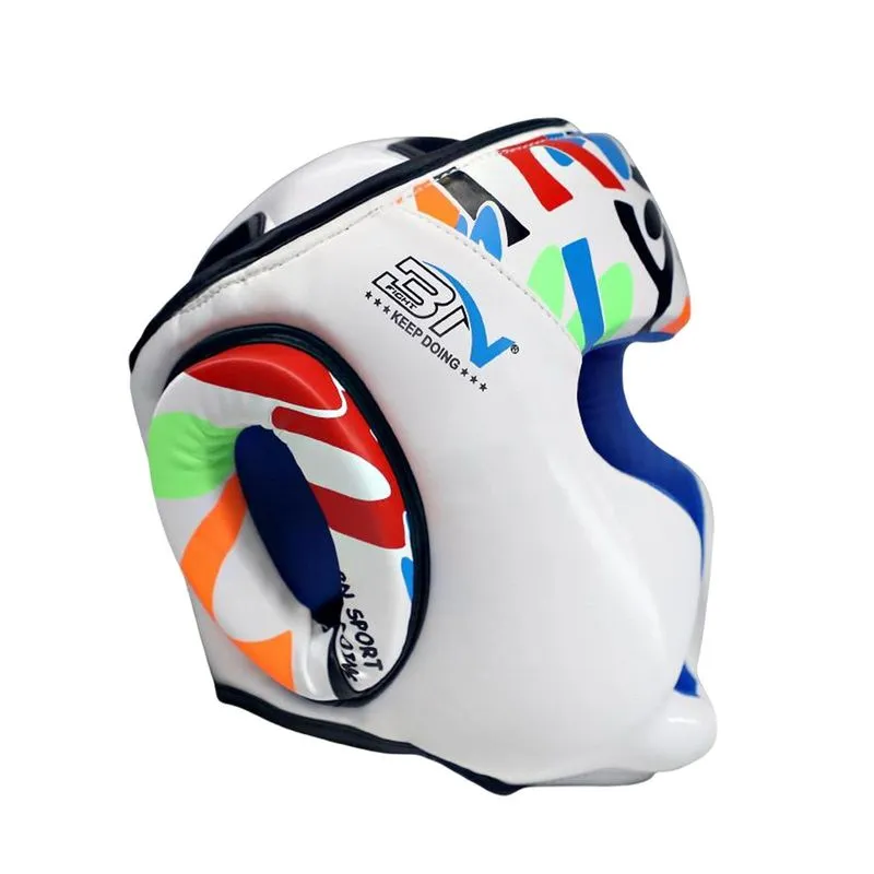 Capacete De Boxe Protetor De Cabeça Couro Sintético Macio Para