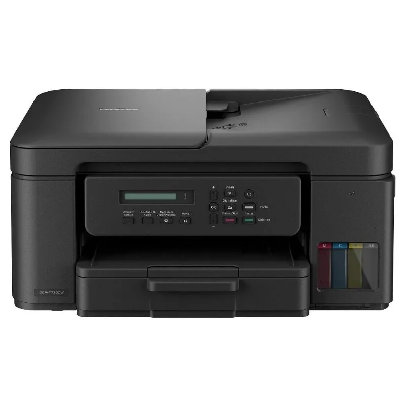 Impressora Multifuncional Brother Dcp-t730dw Tanque De Tinta Colorida Com Wirelles E Duplex 110v