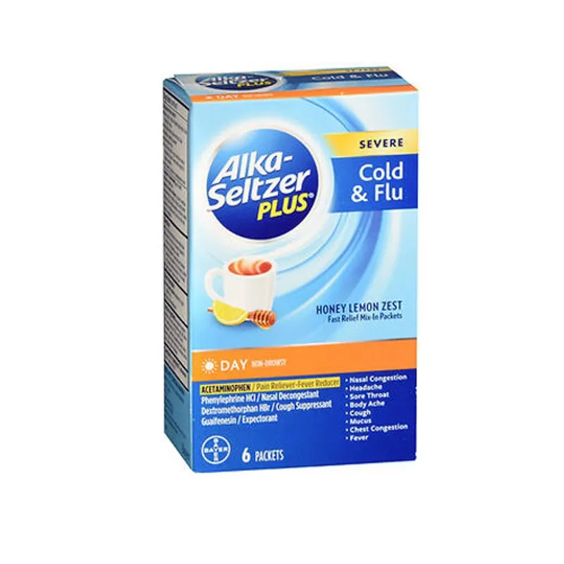 Alka-seltzer Plus Day Severe Cold - Pó Para Tosse E Gripe