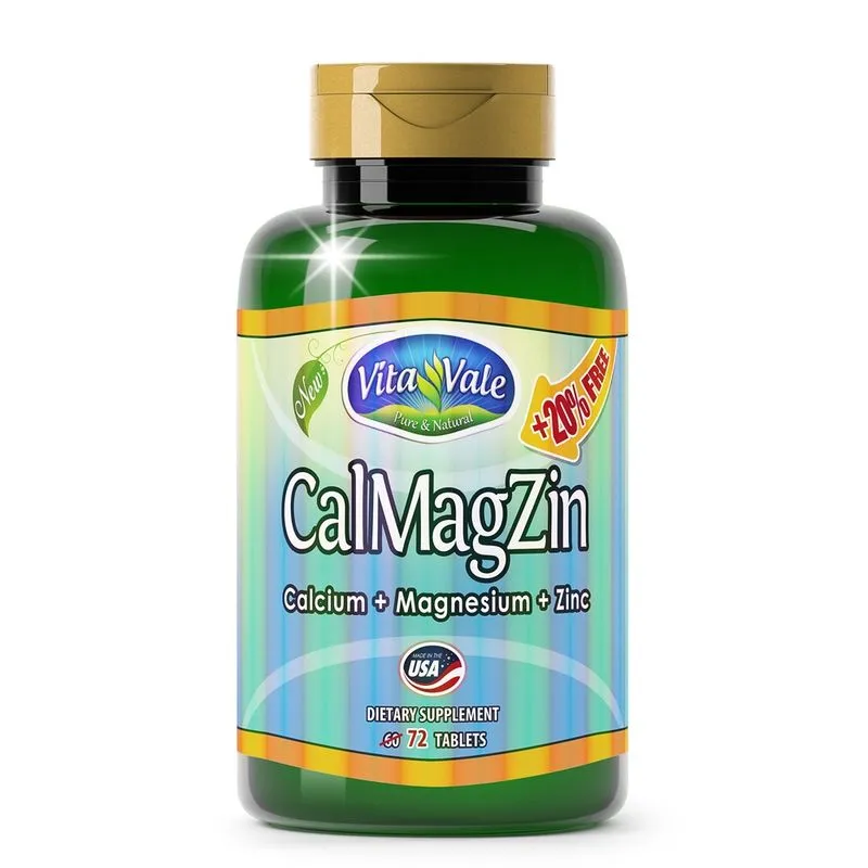 Cálcio + Magnésio + Zinco (Calmagzin) Vitavale 72 comprimidos