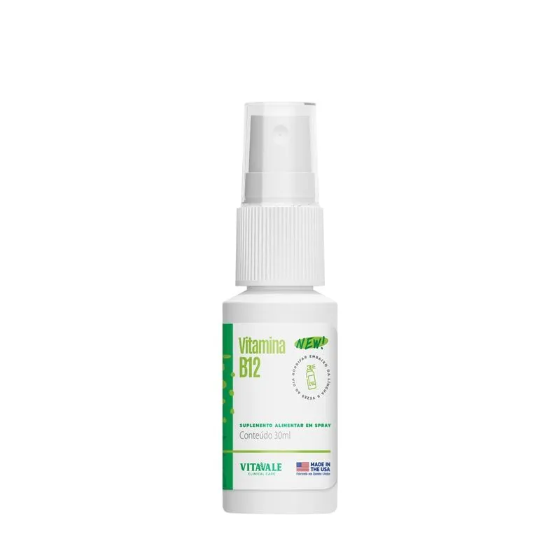 Vitamina B12 Spray Sublingual 30ml Chlorella e Menta