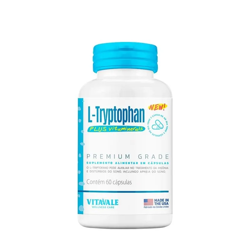 L-Tryptophan Plus (L-Triptofano) Vitavale 60 cápsulas