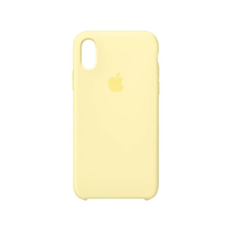 Capa de Silicone Amarelo-creme para iPhone XS Max