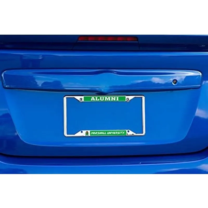 Marshall University Thundering Herd mu Metal Estrutura de placa de licença para frente ou verso do carro oficialmente licenciado (Alumni)