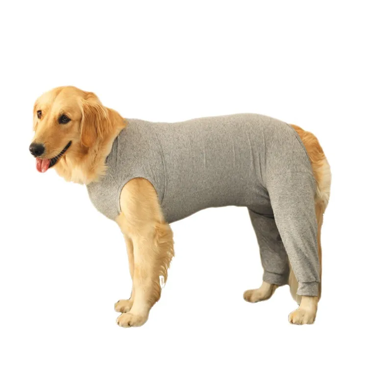 Roupa Cirúrgica Pet Com Proteção Solar Para Pernas Traseira de Cachorro - Tamanho 14