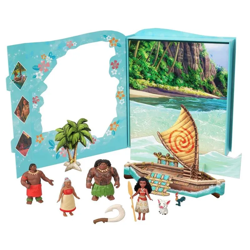 Disney Princess Toys, Moana Story Pack com 6 Key Characte