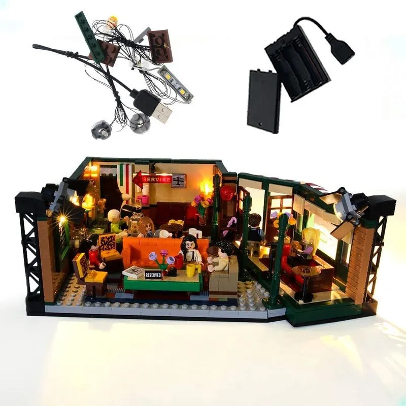 Geament LED Light Kit for Ideas Friends The Television Series Central Perk - Compatível com Blocos de Construção Lego 21319 (Conjunto Lego Não Incluído)