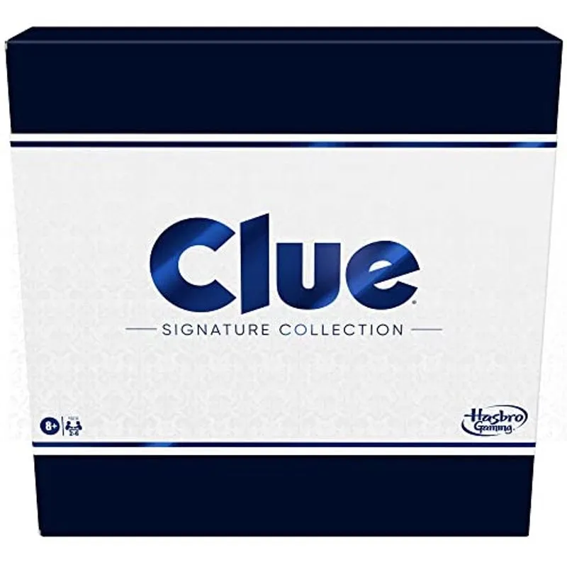 Clue Board Game Signature Collection, Embalagem e Componentes Premium, Jogos de Família para Crianças e Adultos, Jogos de Mistério para 2 a 6 Jogadores