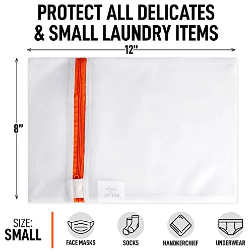 Sacos De Lavanderia Delicados Malha 1 Conjunto Zulay Home 3 Pack Sacos De Roupa De Malha Para Delicates - Reusab