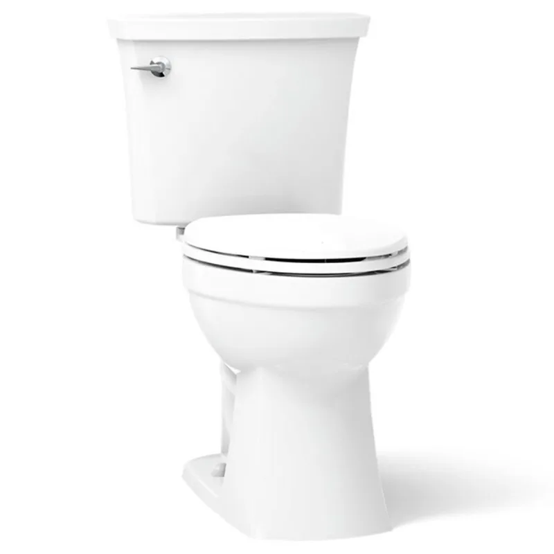 KOHLER Elliston Elongated Toilet 2-Piece 4.8-L 17-in - White