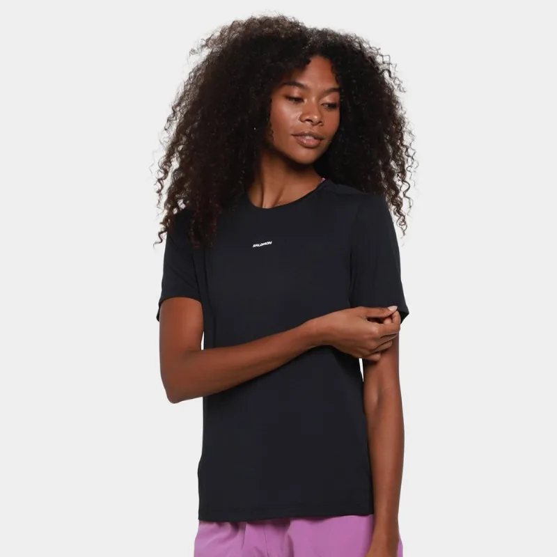 Camiseta Salomon Shkout Core Feminina - Feminino - Preto