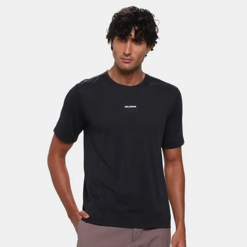 Camiseta Salomon Shkout Core Ss Masculina - Masculino - Preto