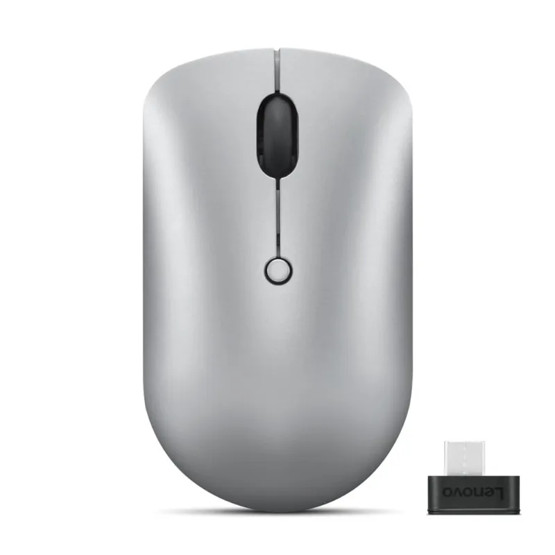 Mouse sem fio compacto Lenovo 540 usb-c (cinza nuvem)