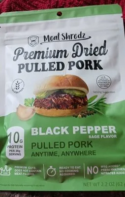 Premium dried pulled pork