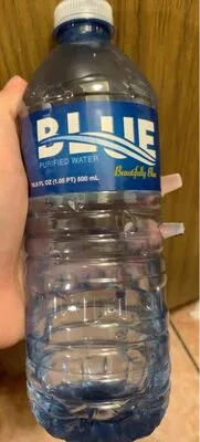 Blue purified water