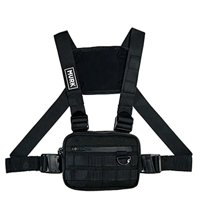 Mvrk Water Resistant Chest Bag - Equipamento De Peito Tático Leve Para Treinamento Ao Ar Livre, Pacote De Peito De Corrida Para Homens Com A