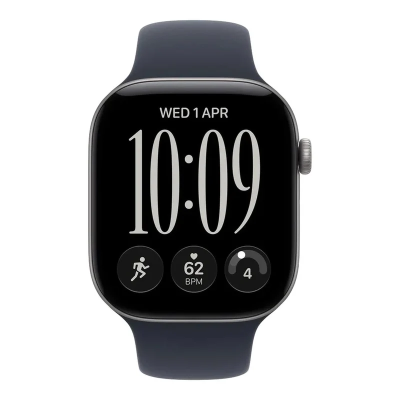 Apple Watch Series 12 GPS 42mm Space Grey Aluminium Case with Navy Blue Sport Band S/M