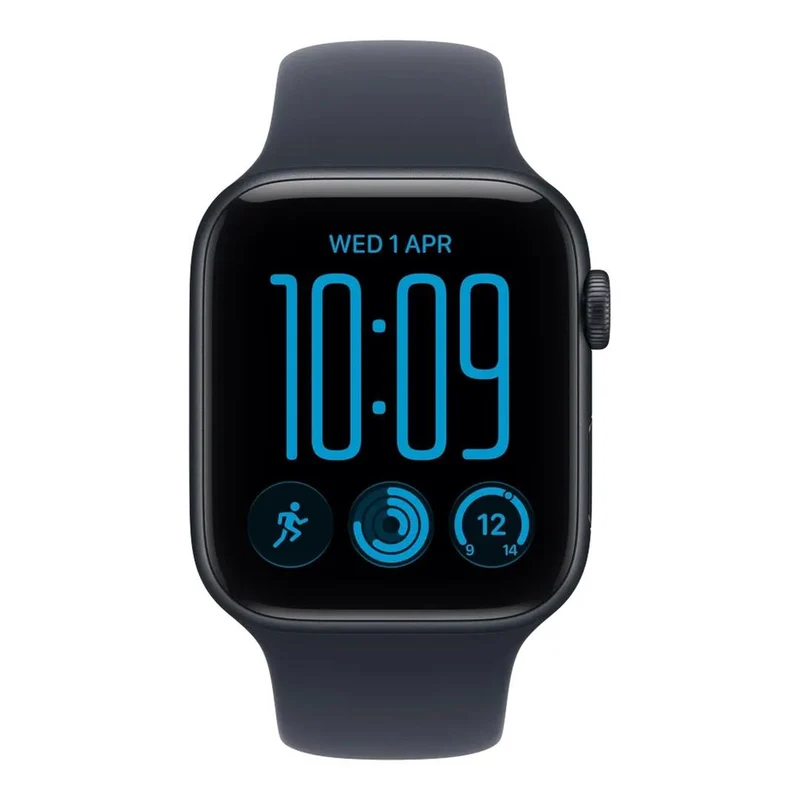 Apple Watch SE 3 GPS + Cellular 40mm Midnight Aluminium Case with Navy Blue Sport Band M/L