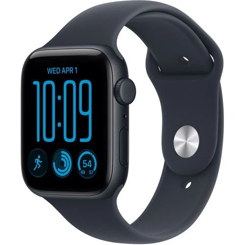 Apple Watch SE 3 Cellular 2026 - 44mm - Alumínio Meia-noite | Sport Band - Azul Navy - S/M