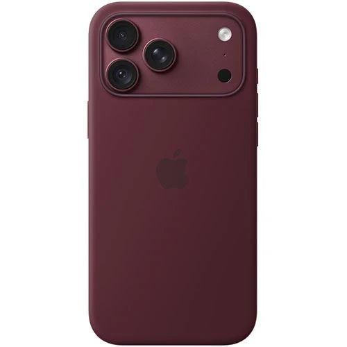 Capa em Silicone Apple com MagSafe para iPhone 18 Pro Max– Bordô