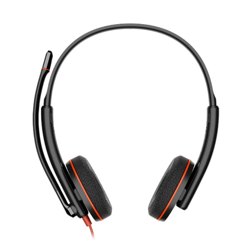 Headset Estéreo Poly Blackwire 3225 P2 USB-C com Adaptador USB-A 8X229A6 HP