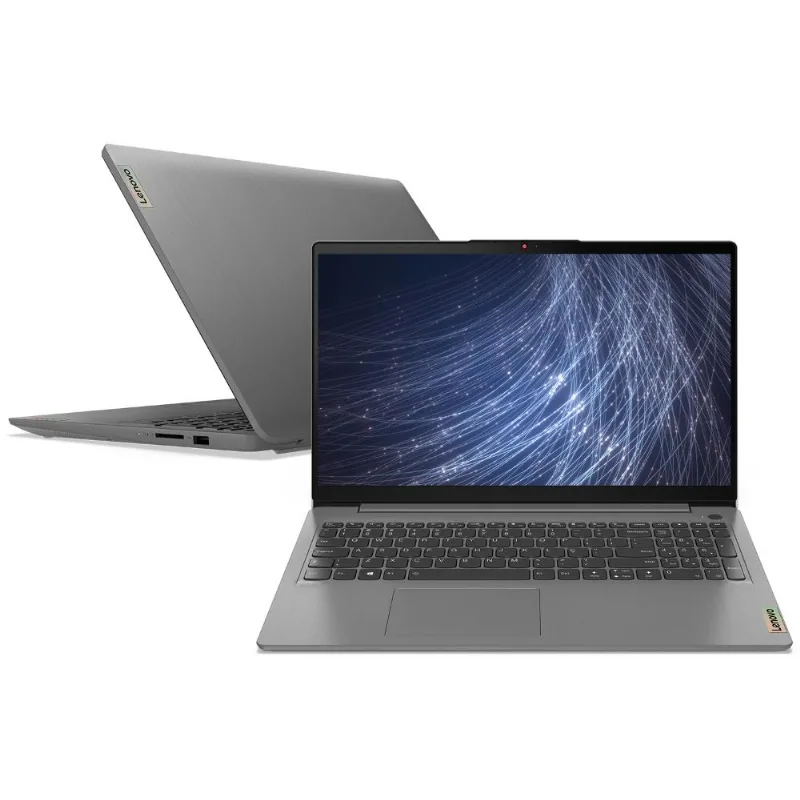 Notebook Lenovo Ultrafino IdeaPad 3 R7-5700U 12GB 512GB SSD Linux 15.6" 82MFS00600 Cinza