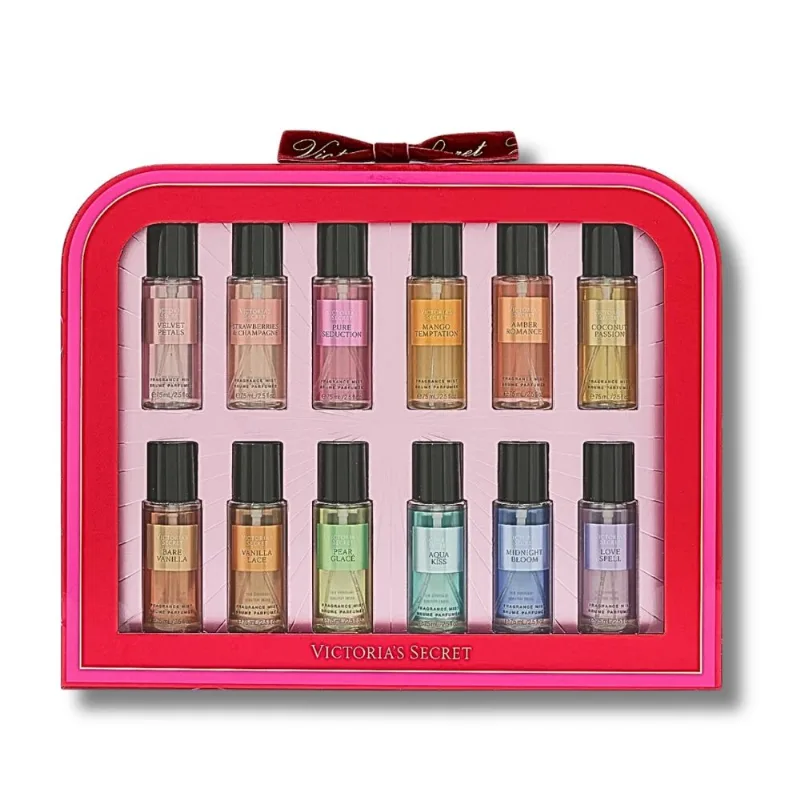 Ultimate 12 Pieces Discovery Gift Set - Victoria's Secret Kit 12 unidades Body Mist