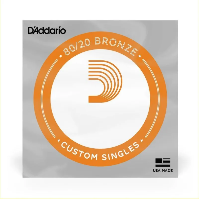 Corda Avulsa Violão Aço .020 D Addario 80-20 Bronze Bw020 [f035]