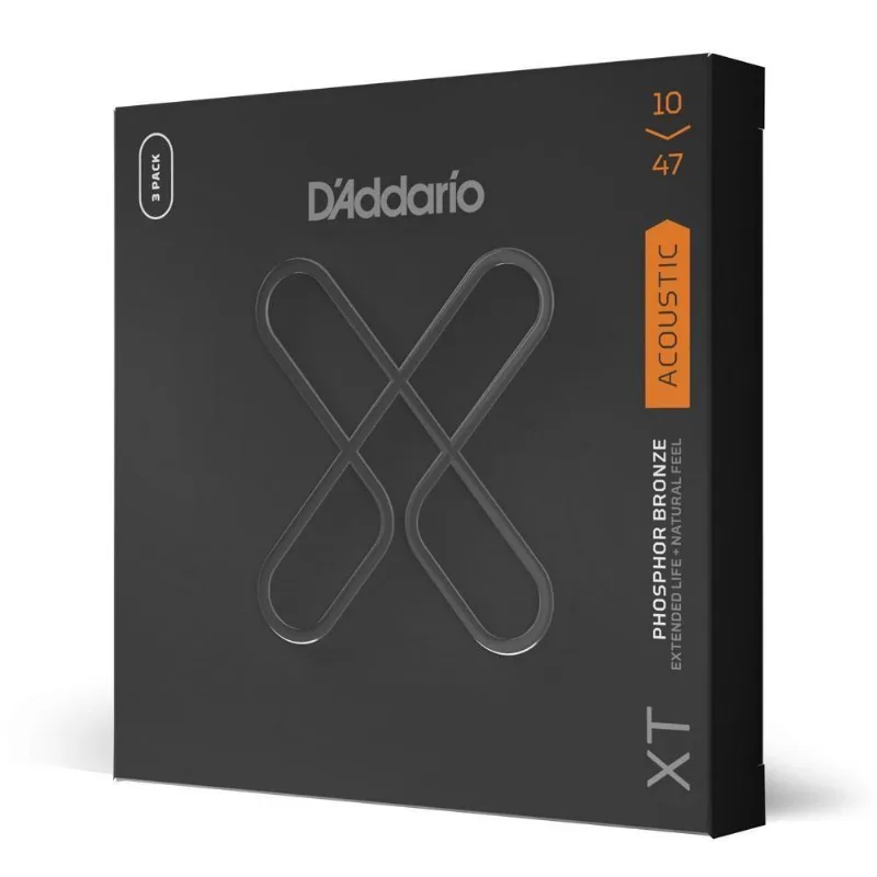Encordoamento Violão Aço Revestido 10 (3 Jogos) D Addario Xt [f035]
