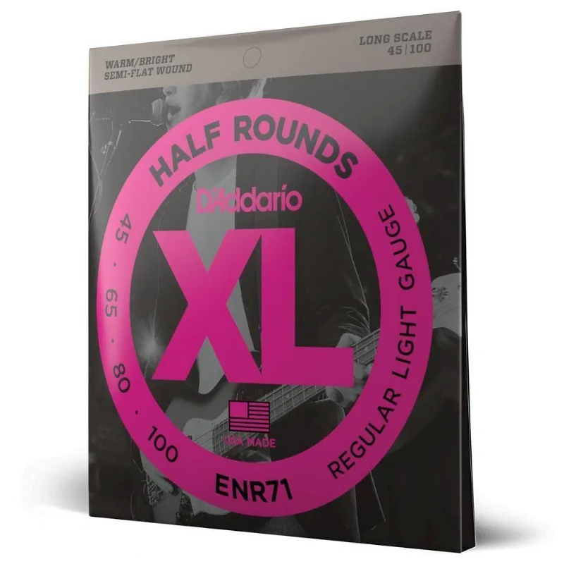 Encordoamento Baixo 4c 45-100 D Addario Half Rounds Enr71 [f035]