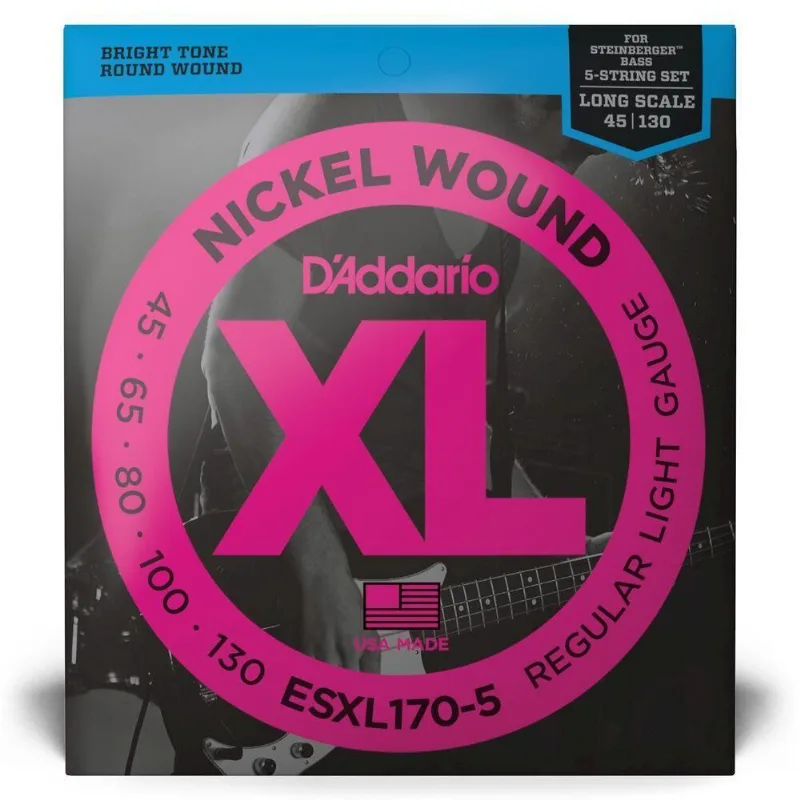 Encordoamento Baixo 5c 45-130 D Addario Xl Nickel Esxl170-5 [f035]