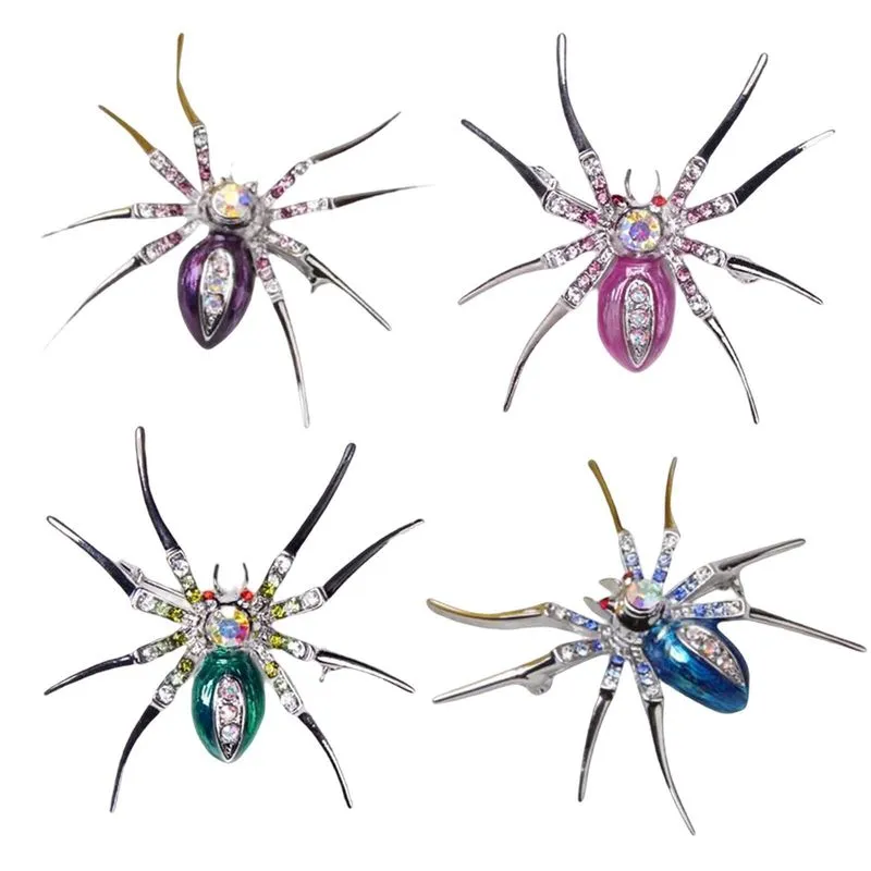 4 Pçs Pino De Broche De Aranha Acessórios De Jóias De Metal Da Moda